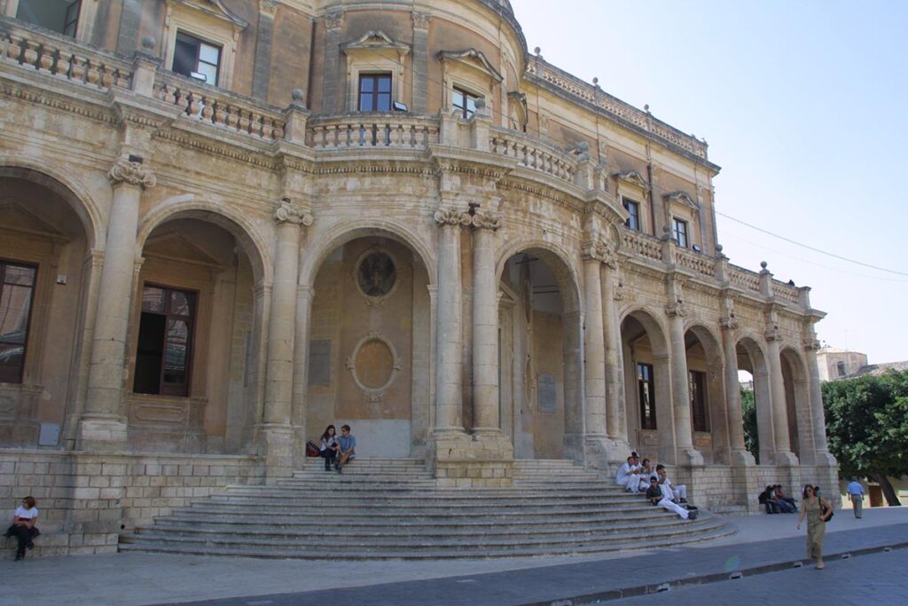 The administration building in Noto
