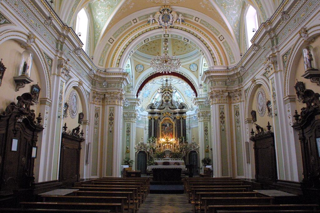 Inside one of the churches in Serra San Bruno