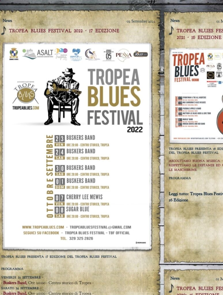 Tropea Blues Festival poster