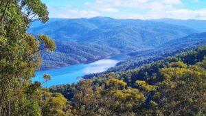 The northern reaches of the Thomson Dam, Victoria