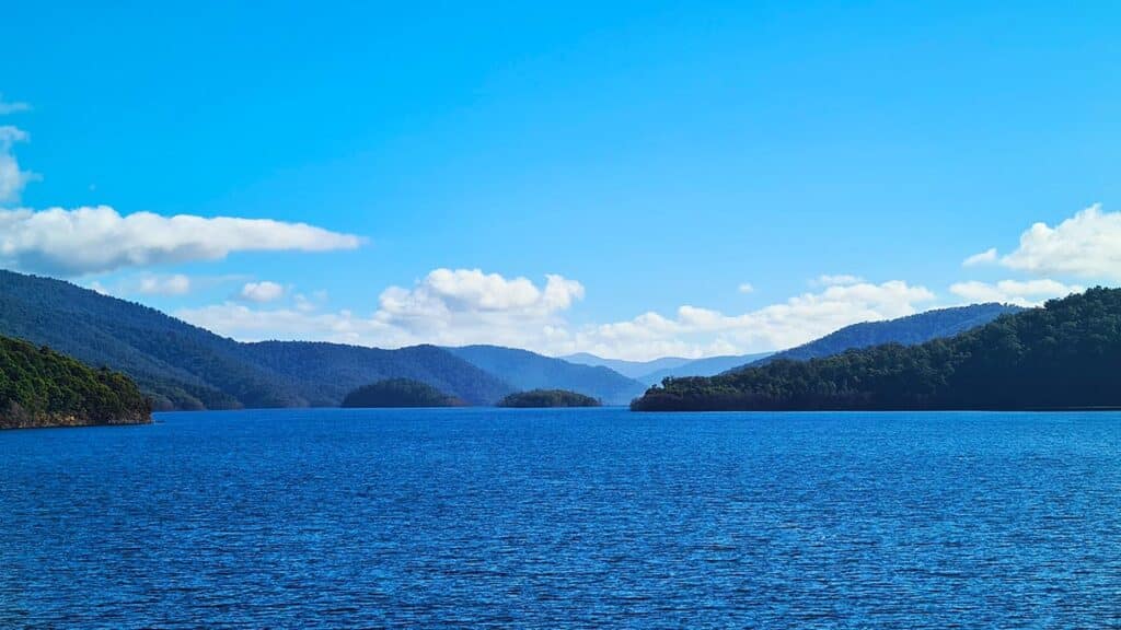 The Thomson Dam, Victoria taken from the dam wall