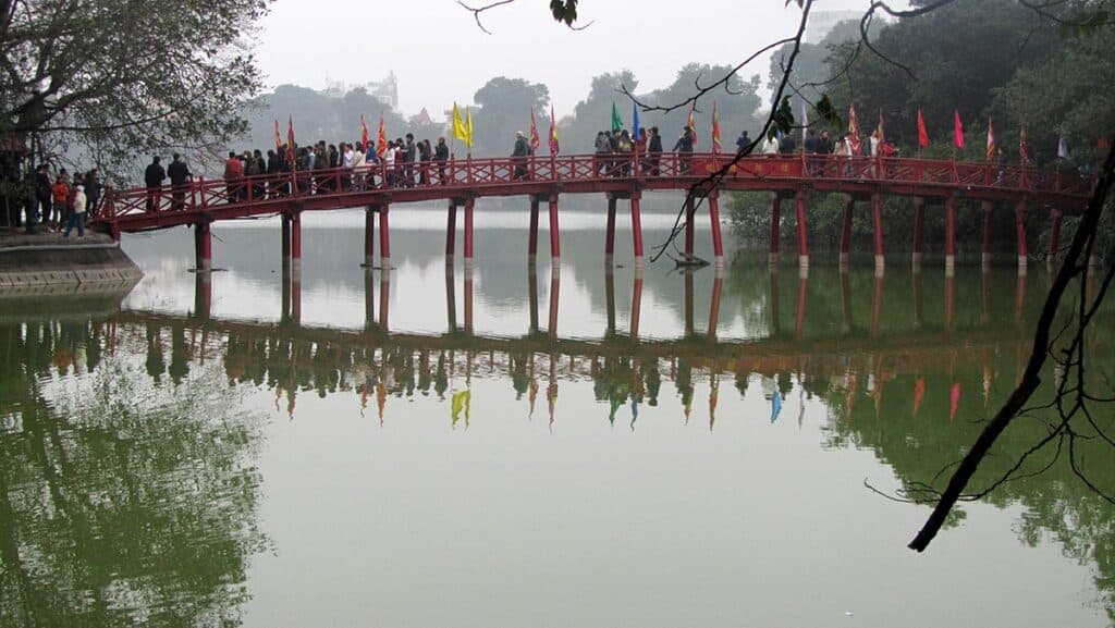 The bridge to the Ngoc Son Temple, Hanoi
