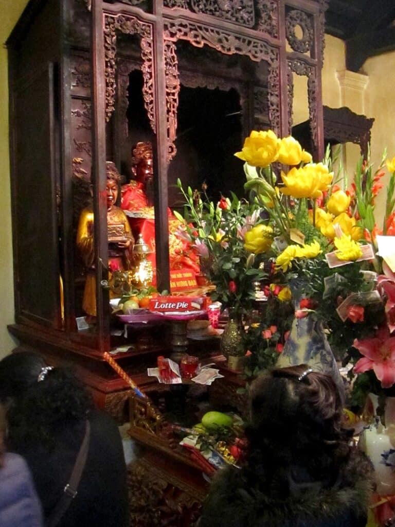 Inside the Ngoc Son Temple, Hanoi